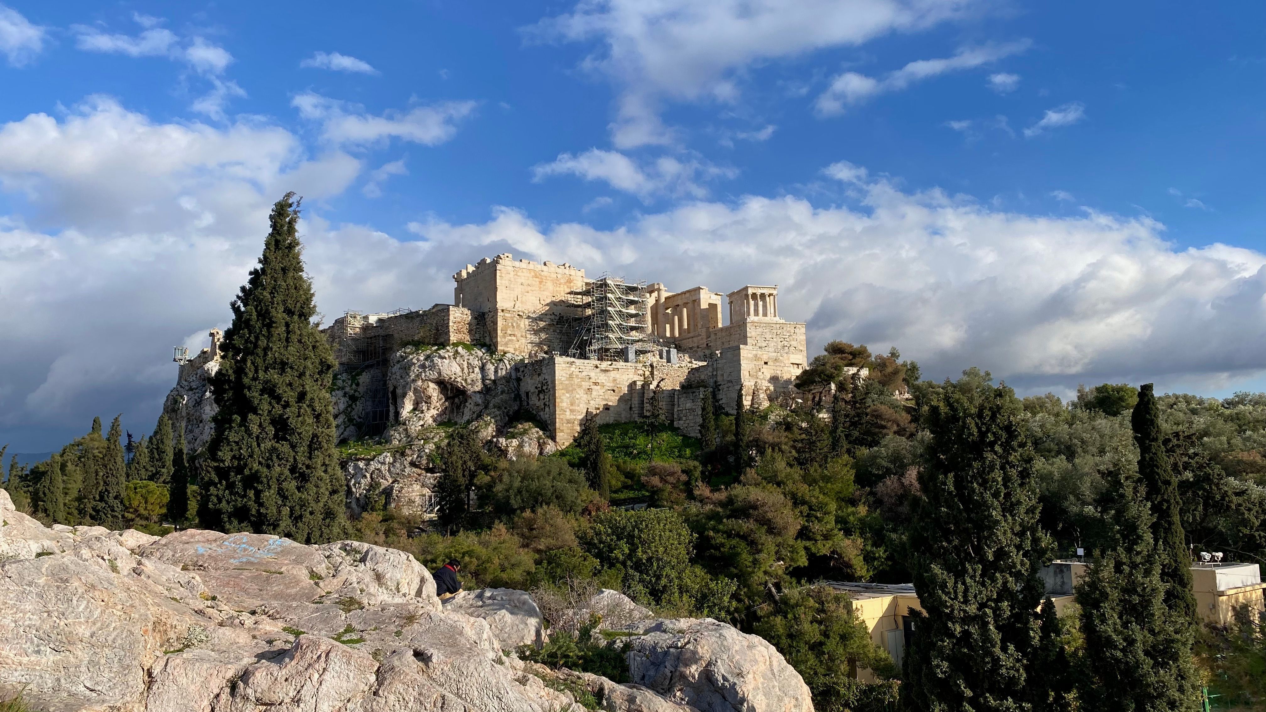 Blick auf die Akropolis