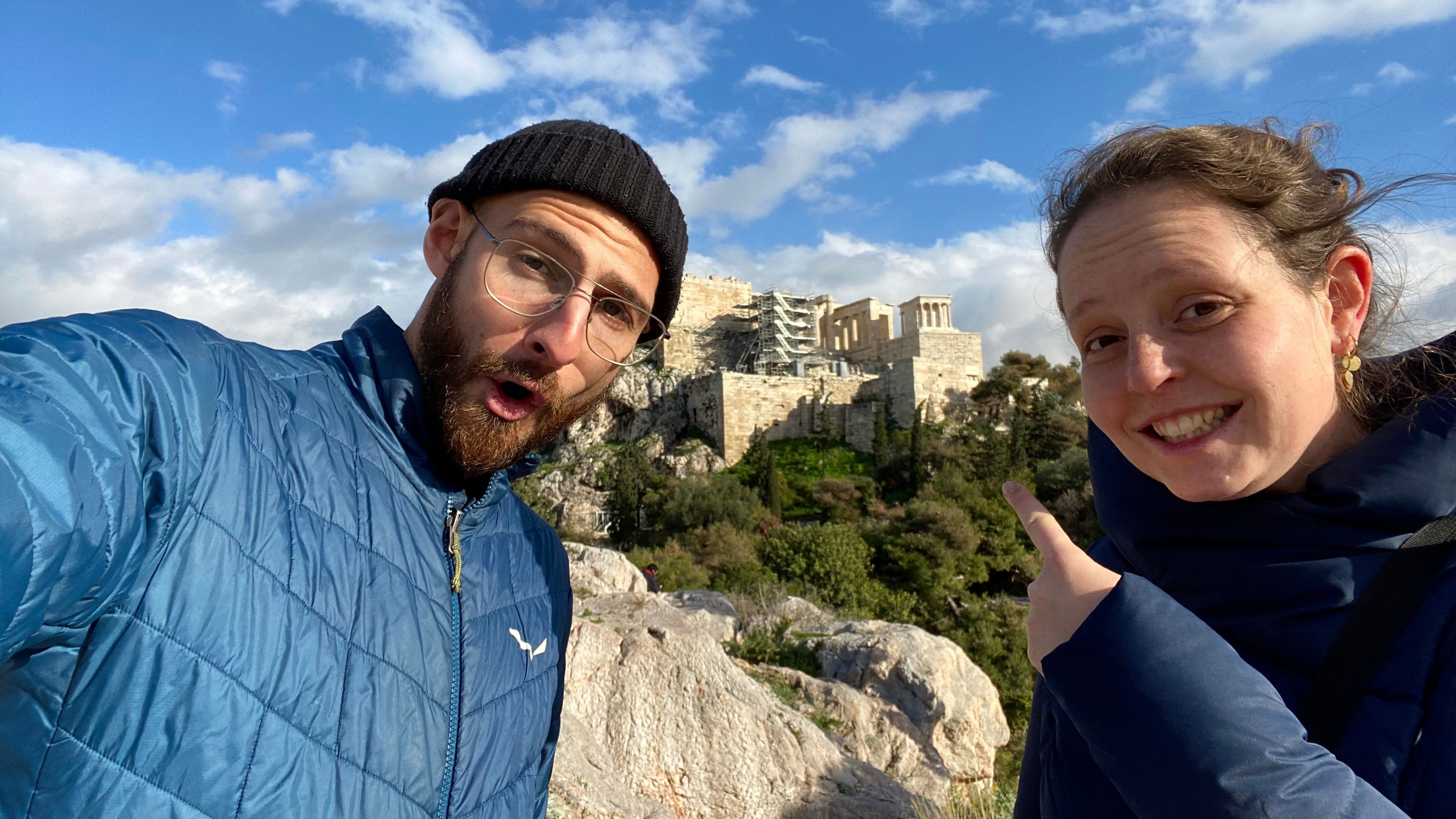 Blick auf die Akropolis