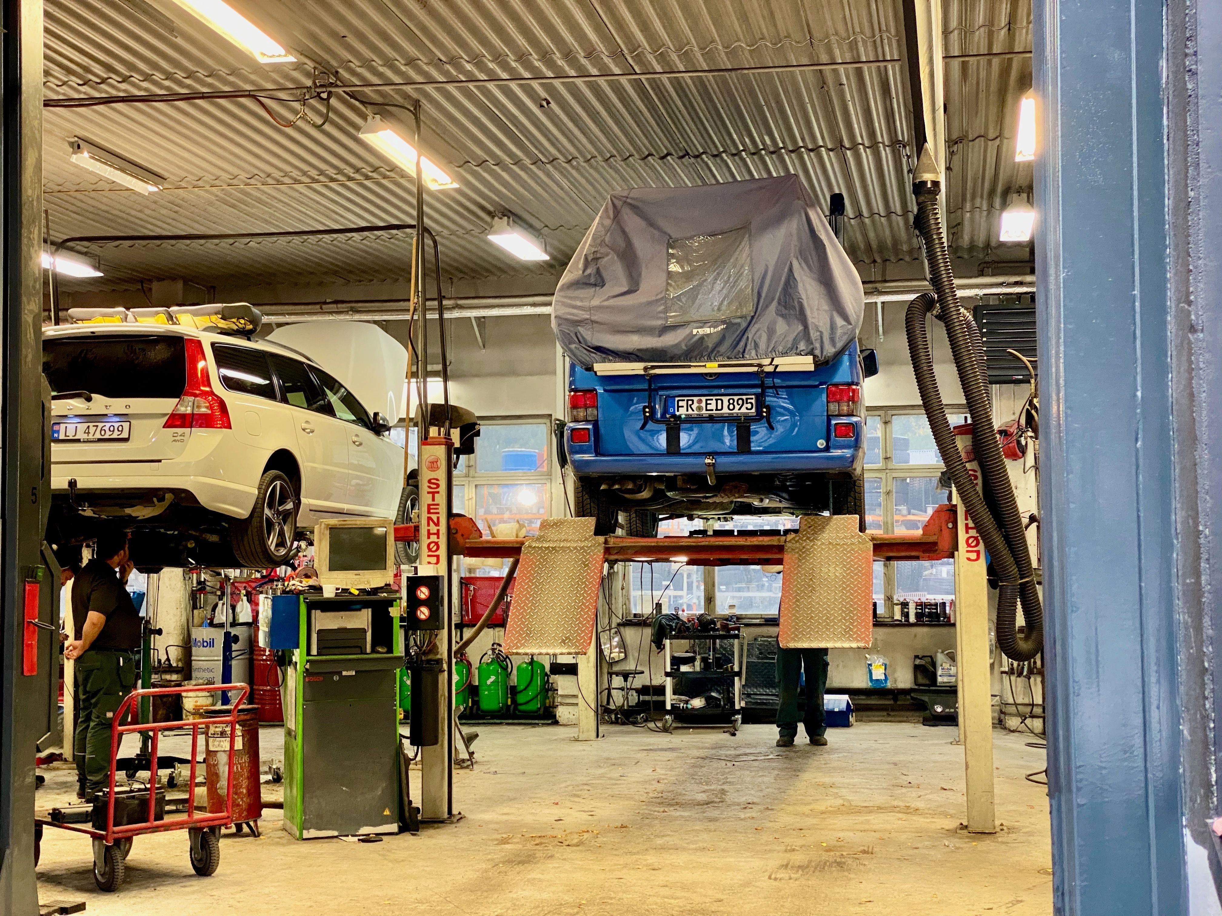 Fred in der Werkstatt