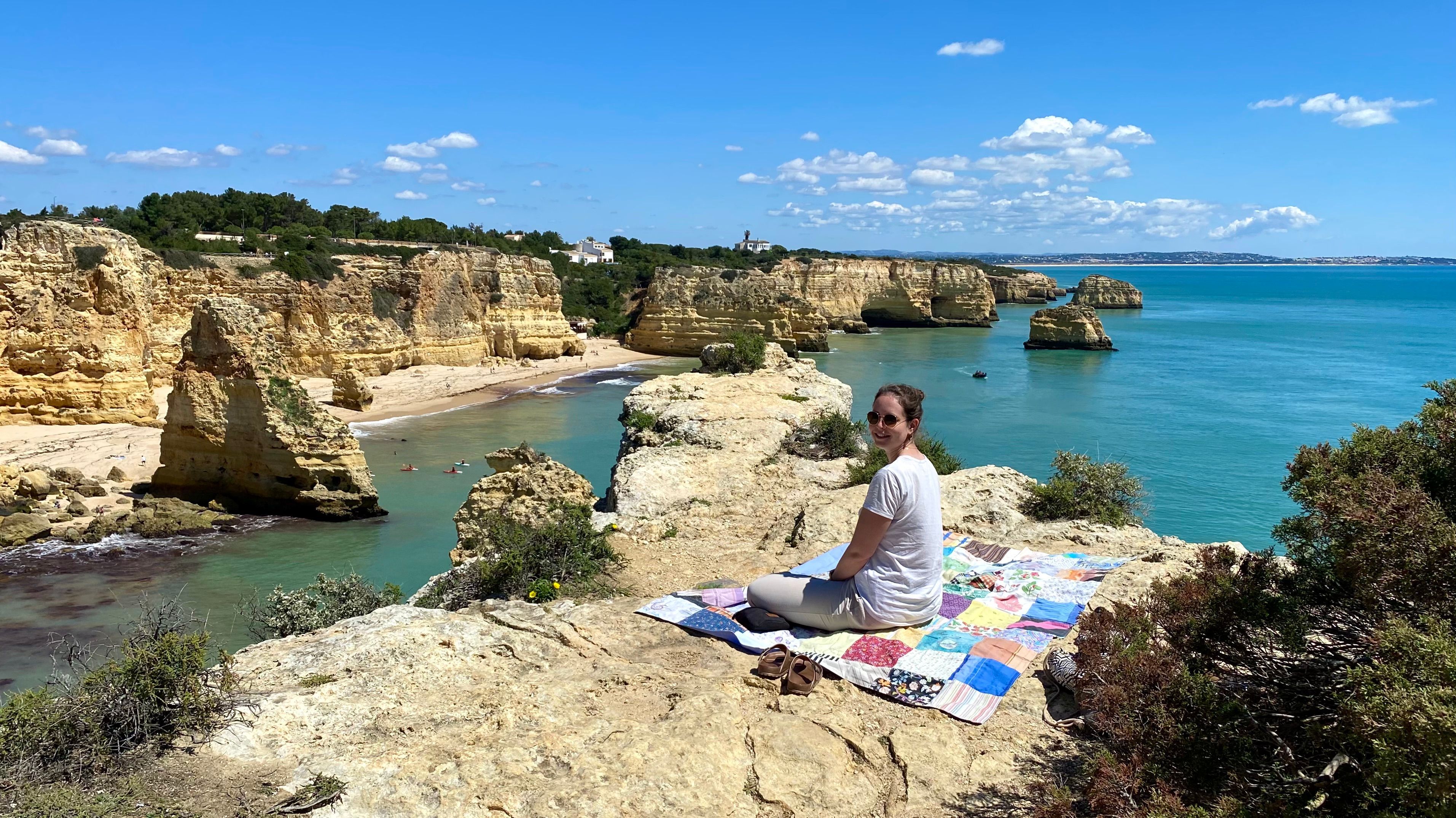 Picknick auf der Klippe