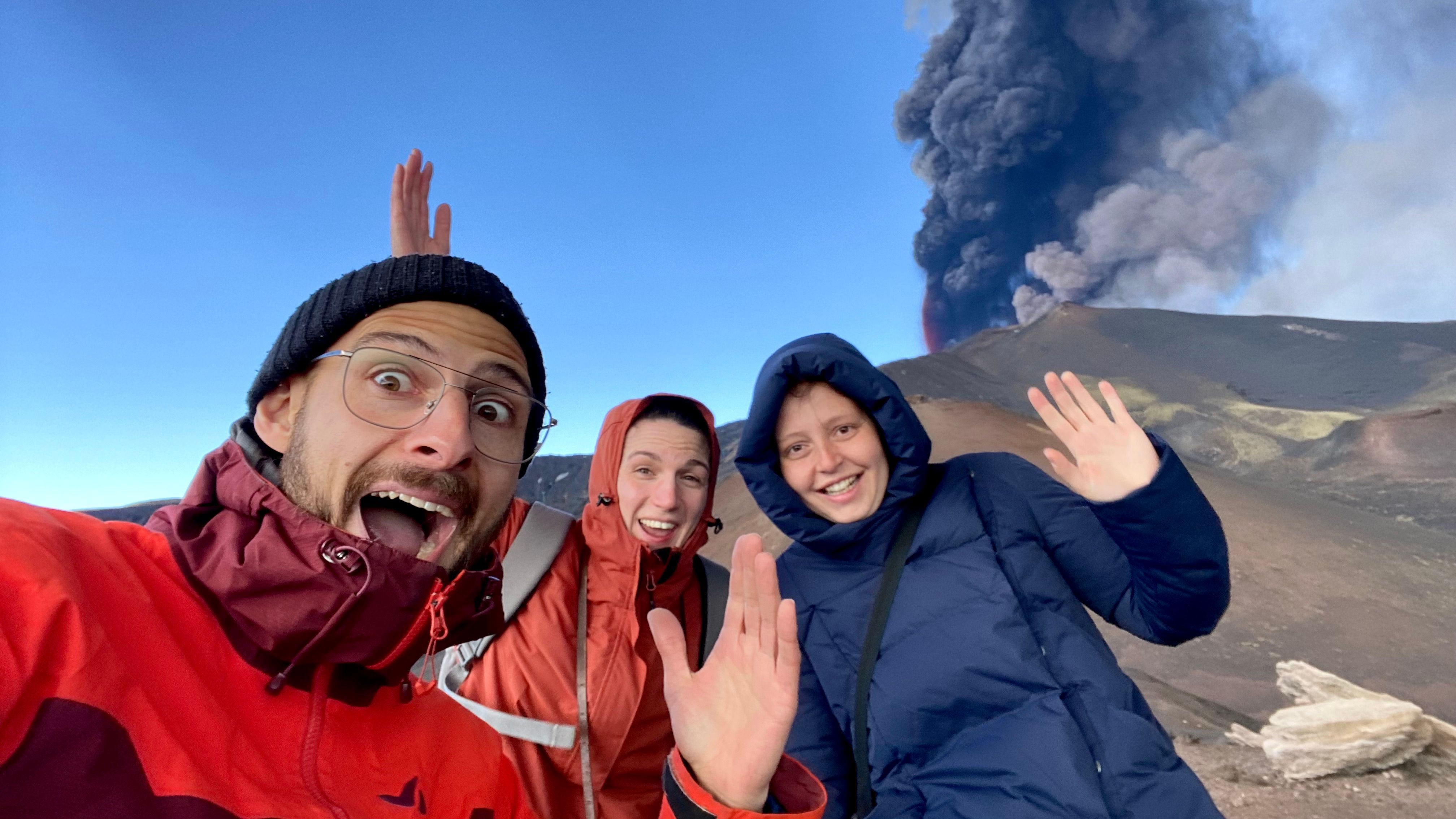 Etna 🌋 Jan, Antje und Manu