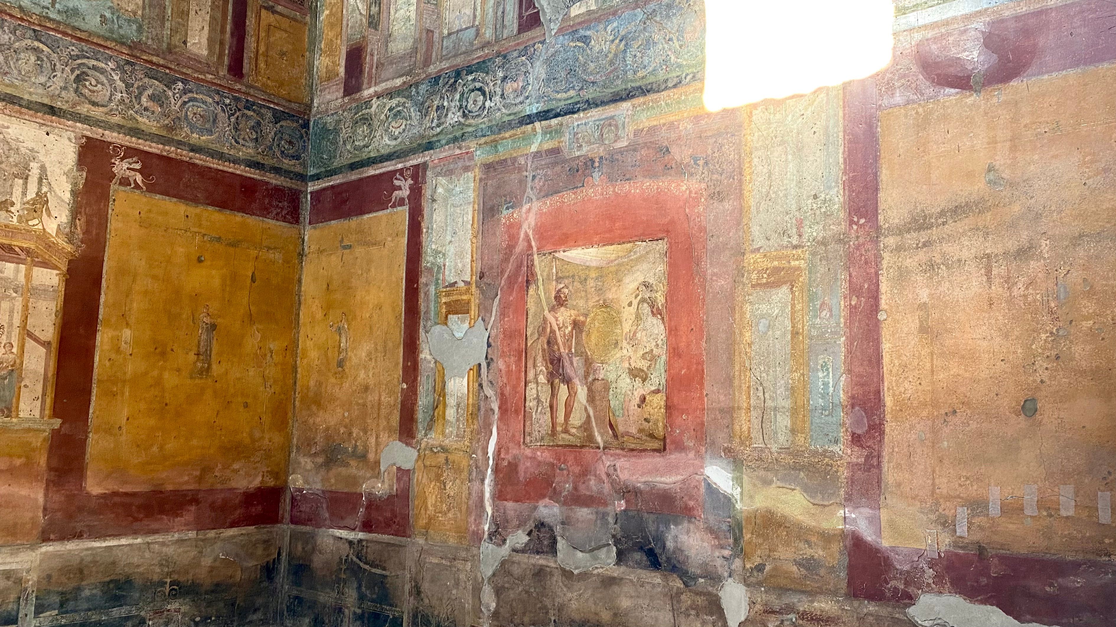 Pompeji: Wandmalereien in einer Wohnung