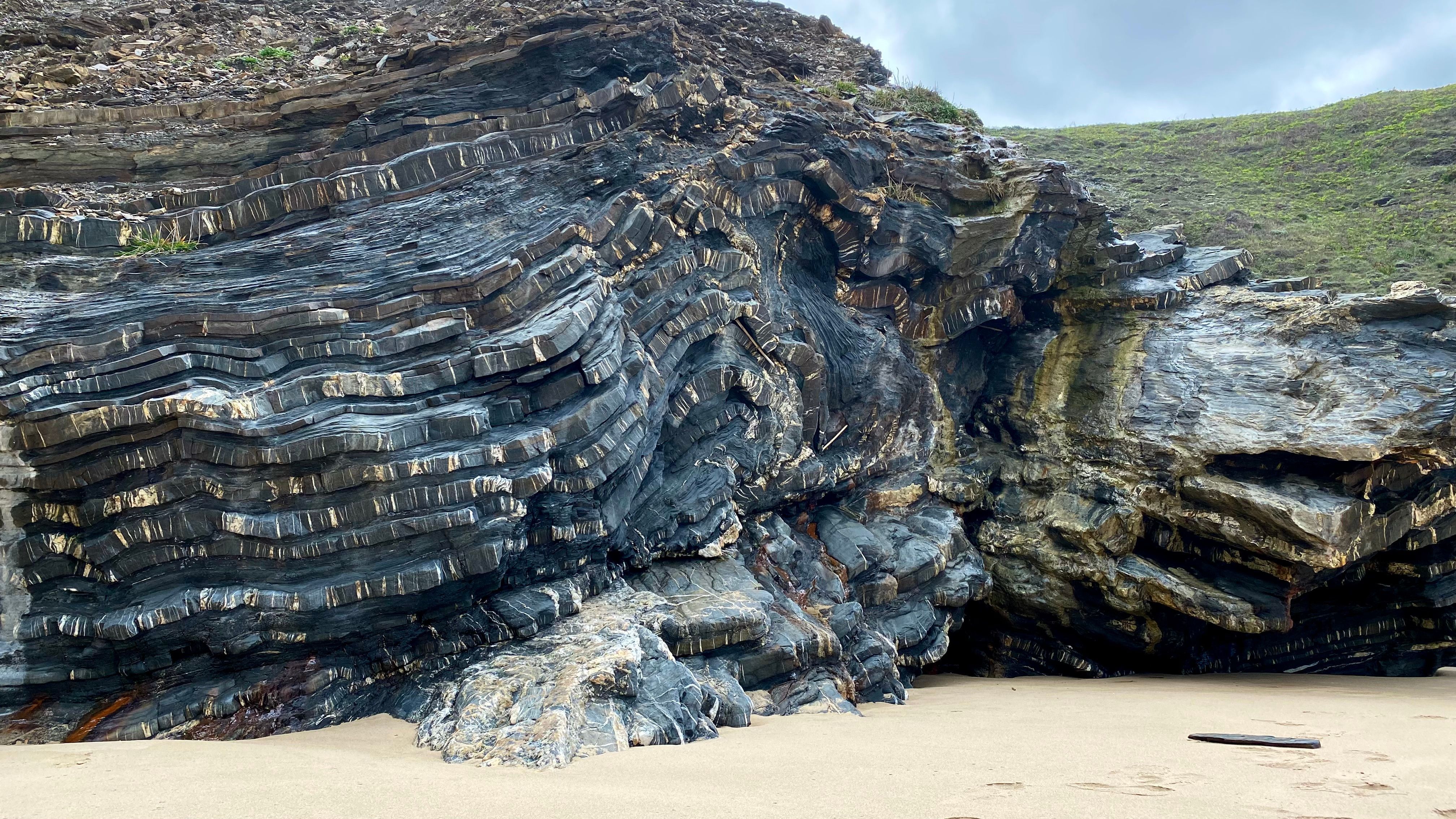 Beeindruckende Gesteinsablagerungen