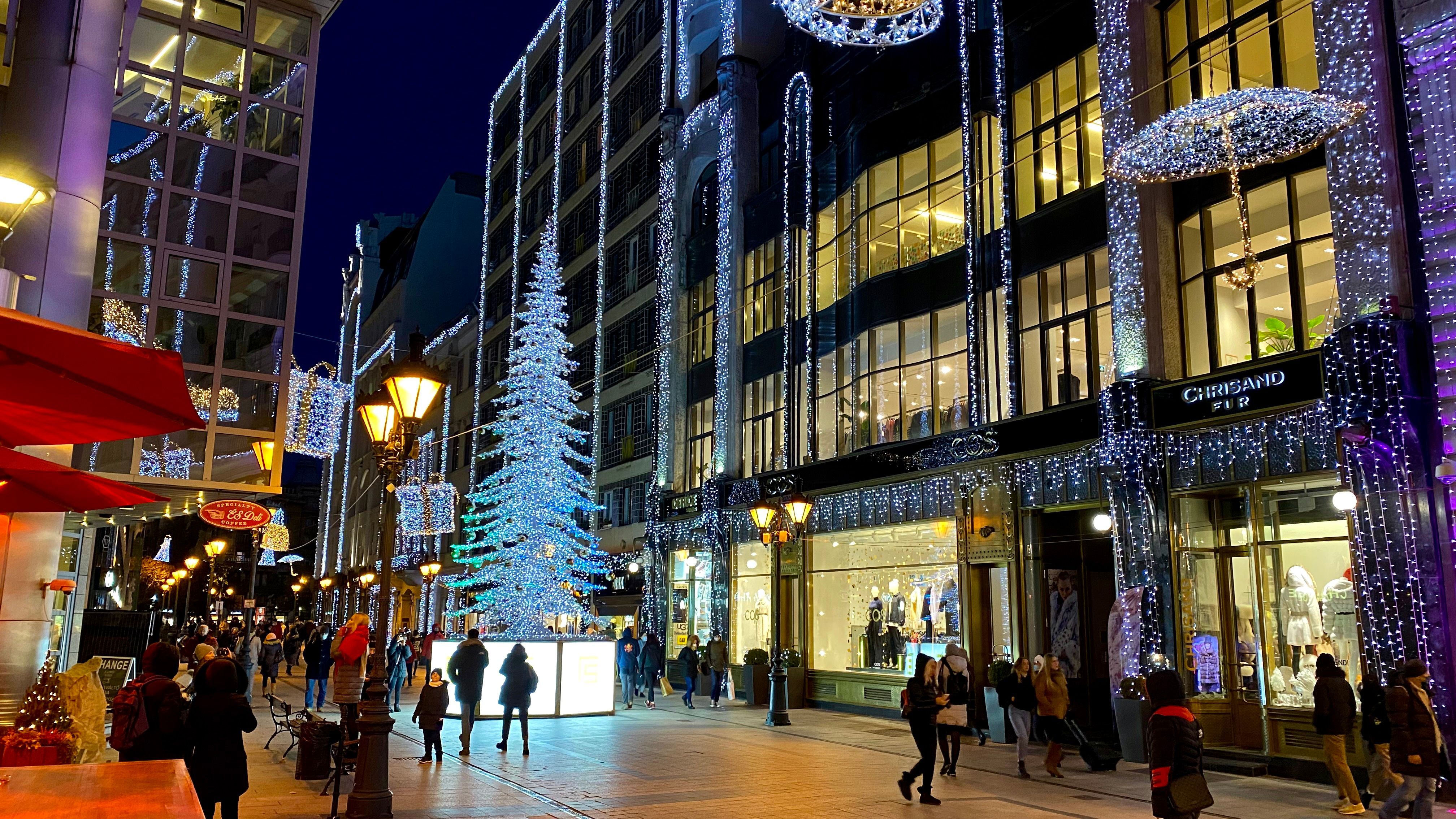 Budapest bei Nacht Christmas Time