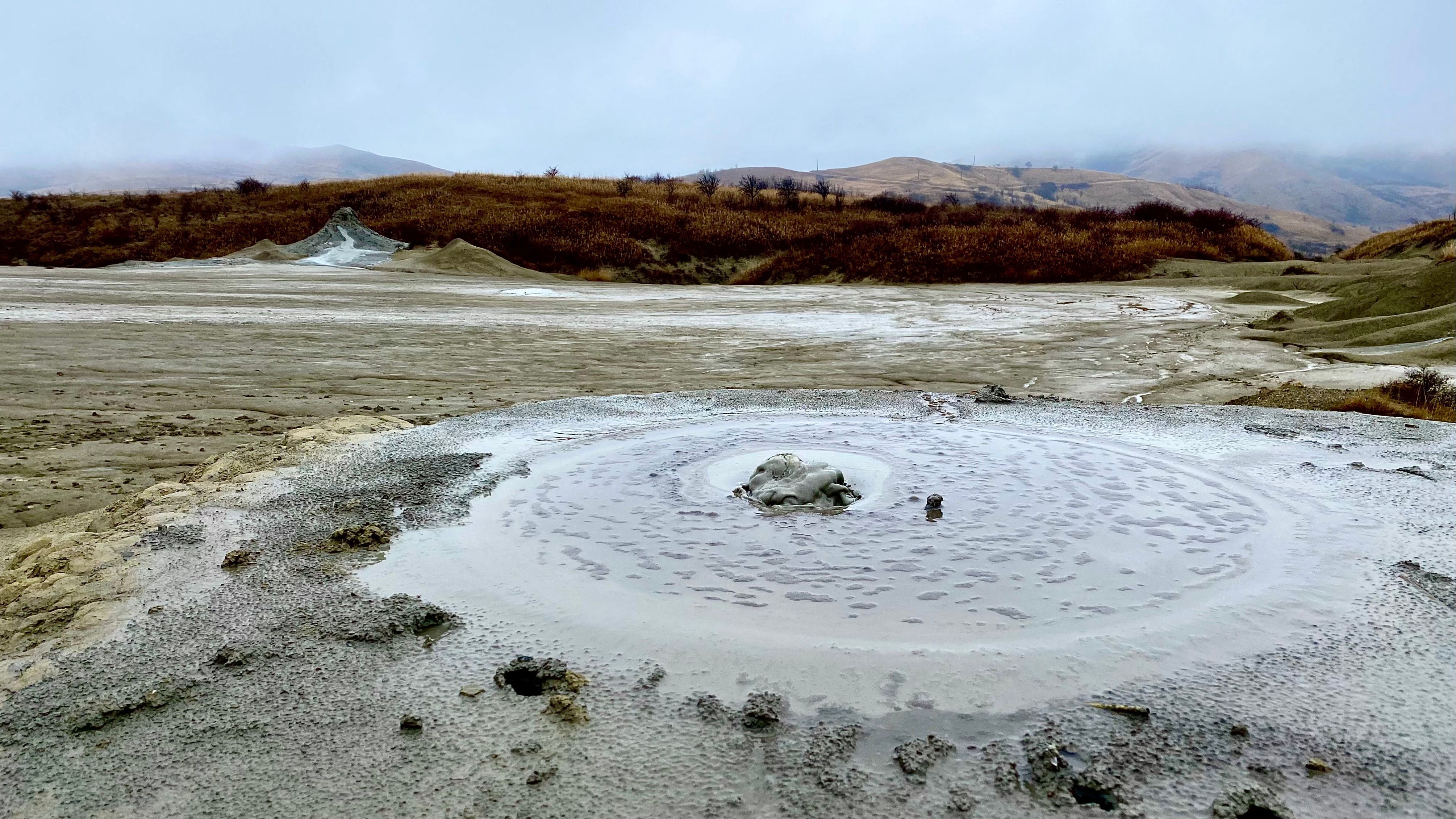Schlammvulkane von Berca Rumänien